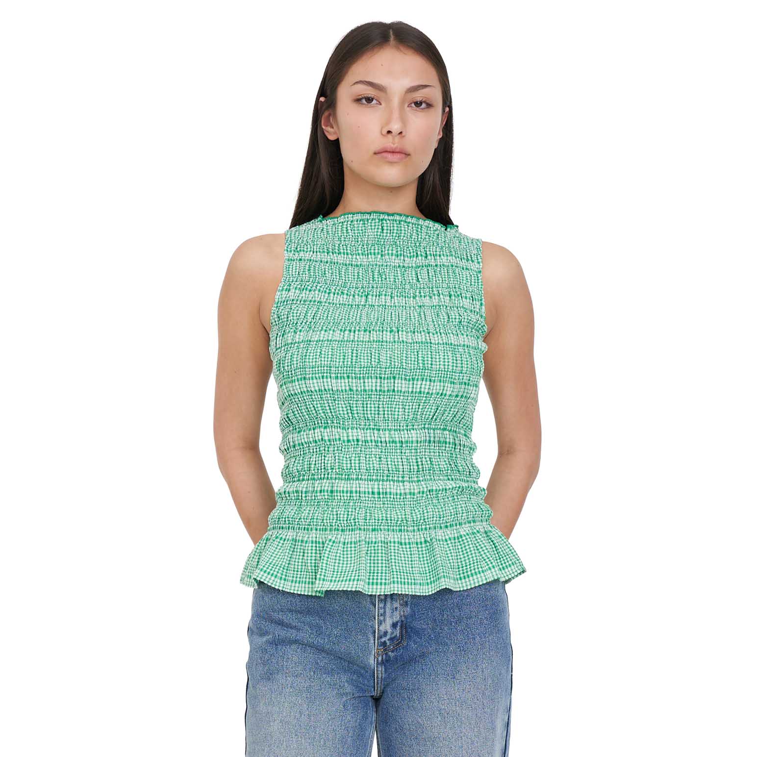 Huffer Gigi Shirred Top